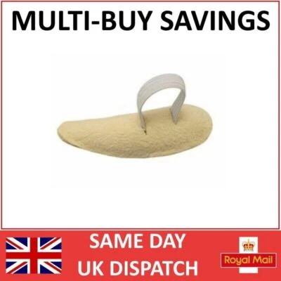 Crescent Shaped Chamois Leather Toe Props, Comfortable Elasticated Toe Loop Uk