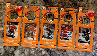 Ace Novelty Co. - M.V.P. NHL Collector Pin Series - Wayne Gretzky, Lot Of 5 Pins Foto 1 de 4