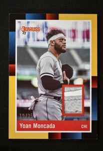 2022 Donruss Retro 1988 Materials Relic Gold #R88M-YM Yoan Moncada /25