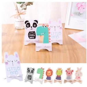 Cute Cartoon Cell Phone Holder Wooden Phone Stand For Smartphones Tablets - Zdjęcie 1 z 25