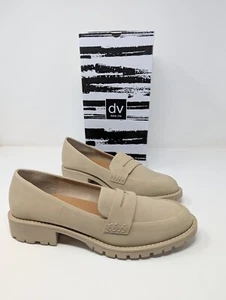 dv by Dolce Vita "Crisp" Penny Loafer/Stollensohle Blockabsatz (dune/hellbraun) NEU Größe 9 - Bild 1 von 17