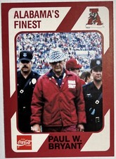 Paul “Bear” Bryant 1989 Alabama’s Finest #300 Coca-Cola Collegiate Collection
