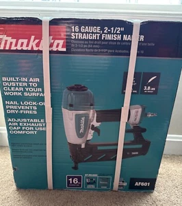 NIB Makita 16-Gauge 2-1/2' Straight Pneumatic Finish Nailer Model #AF601 - Picture 1 of 9