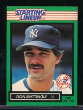 1989 SLU Starting Lineup Card Don Mattingly EXMT to NM centered clean xmpl 4 ttm