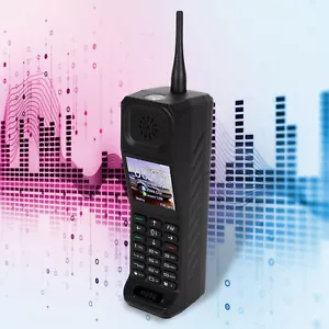 H999小哥小 迷你复古大哥大手机直板老人机32Mb+32Mb(带电池发货)(支架+卡套)(气柱袋打包)(亚版)(Black ) - Picture 1 of 24