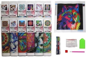 Diamond Painting 5D mit Zubehör Bild Tiere Mandala 30x30cm - NEU - Bild 1 von 28