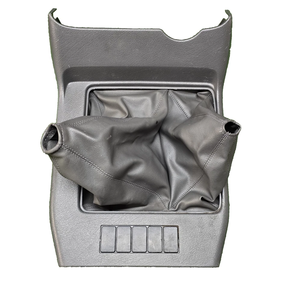 97 Isuzu Trooper Manual Shift Console Boot Gray Grey 4x4 Trim Bezel OEM - Image 1 of 4