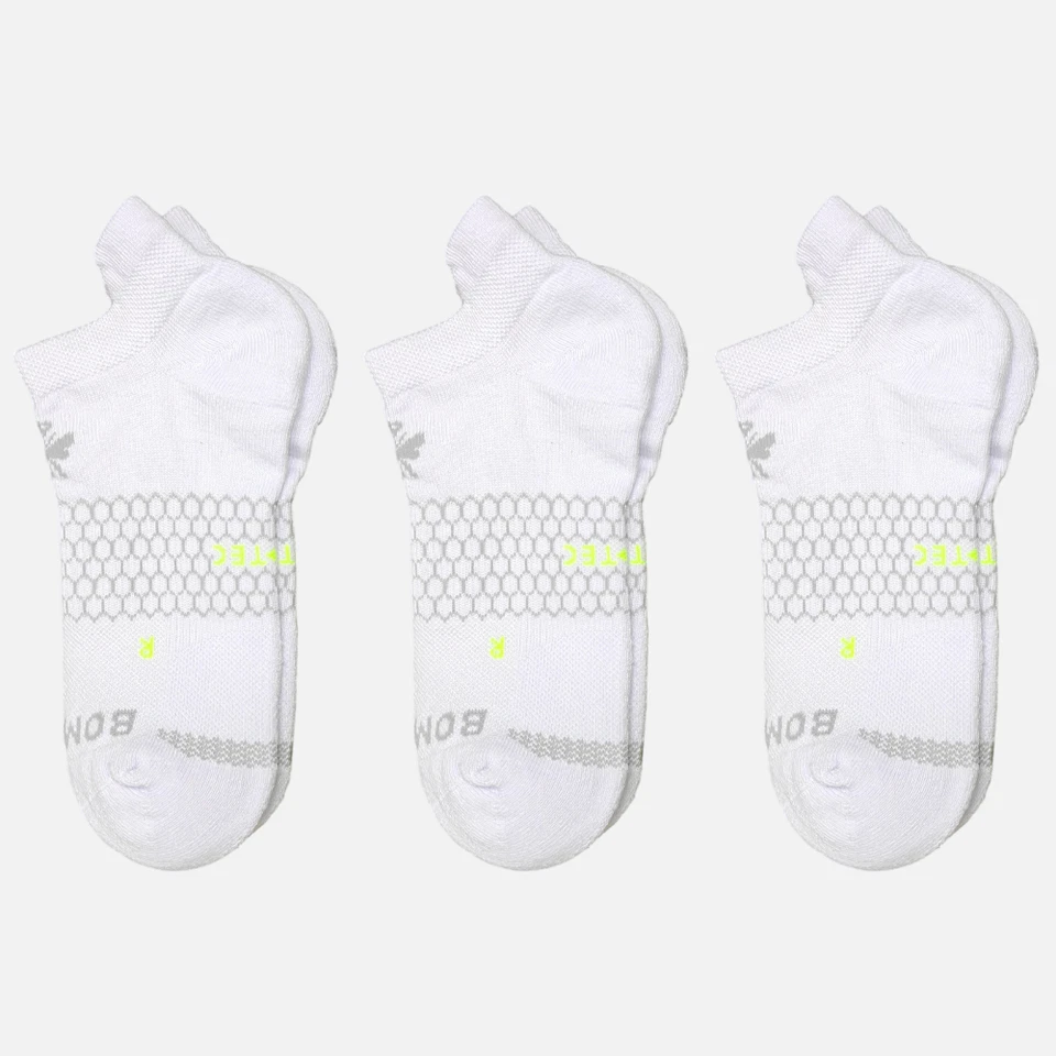 Bombas 3 pairs Women's Running Ankle socks - Size Medium 8-10.5 White - Image 1 of 1