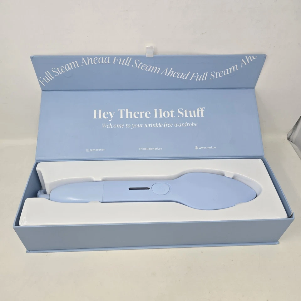 Nori Press Light 蓝色手持蒸发器熨斗直发器 — 第 1/4 张图片