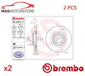 BREMSSCHEIBEN SATZ PAAR VORNE BREMBO 09N37811 2PCS P NEU OE QUALITÄT - Picture 1 of 6