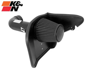 K&N Aluminum Cold Air Intake w/ Dry Filter For 10-15 Chevrolet Camaro SS 6.2L - Foto 1 di 15