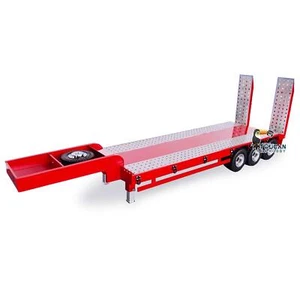 1/14 3-axles Metal Trailer Electric Tailboard Lifting Leg for RC Tractor Trucks - Picture 1 of 2