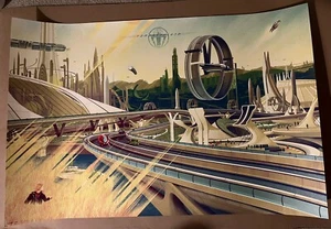 Tomorrowland Kevin Tong Poster Art Print Mondo Movie Disney Film Brad Bird - Picture 1 of 2