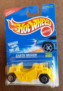 VTG 1996 Hot Wheels Mattel CAT EARTH MOVER Yellow #482 MAINLINE SERIES 1:64 ORCT - Picture 1 of 16