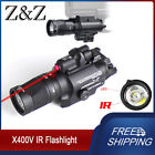Tactical X400V IR Scout Light Red Laser Outdoor Weapon Flashlight Fit 20mm Rail 