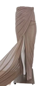 Ralph Lauren Purple Label Women's Maxi Long Skirt Wrap Gray Size US 2 XS - Picture 1 of 12