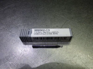 Harvey Tool 1/16" 2 Flute Carbide Lollipop Endmill 1/8" Shank 989562-C3 (LOC1610 - Picture 1 of 4