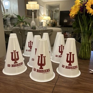 "Juego de 9 MEGÁFONO INDIANA HOOSIERS College Cheer 8,5"" vintage GO Wincraft EE. UU." - Imagen 1 de 11