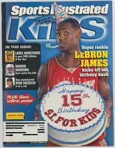 Lebron James Sports Illustrated For Kids Magazine. Card Sheet Insert. Jan 4 2004 - Picture 1 of 4