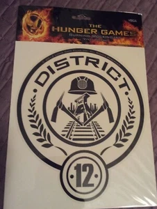 Calcomanía de vinilo The Hunger Games DISTRICT 12 Burning MOCKINGJAY tamaño grande NUEVO - Imagen 1 de 8