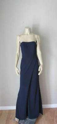 La Femme Blue Full Length Strapless Size 4 Evening Formal Sexy Gala Event Dress - Image 1 of 4