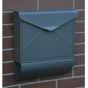 Modernes Design Briefkasten Anthrazitgrau RAL 7016 Wandbriefkasten Postkasten - Bild 1 von 5