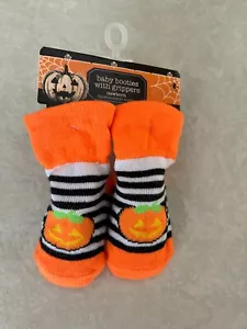 Botines de calabaza para bebé con pinzas - recién nacido talla 0+ - nuevos con etiquetas - Imagen 1 de 7