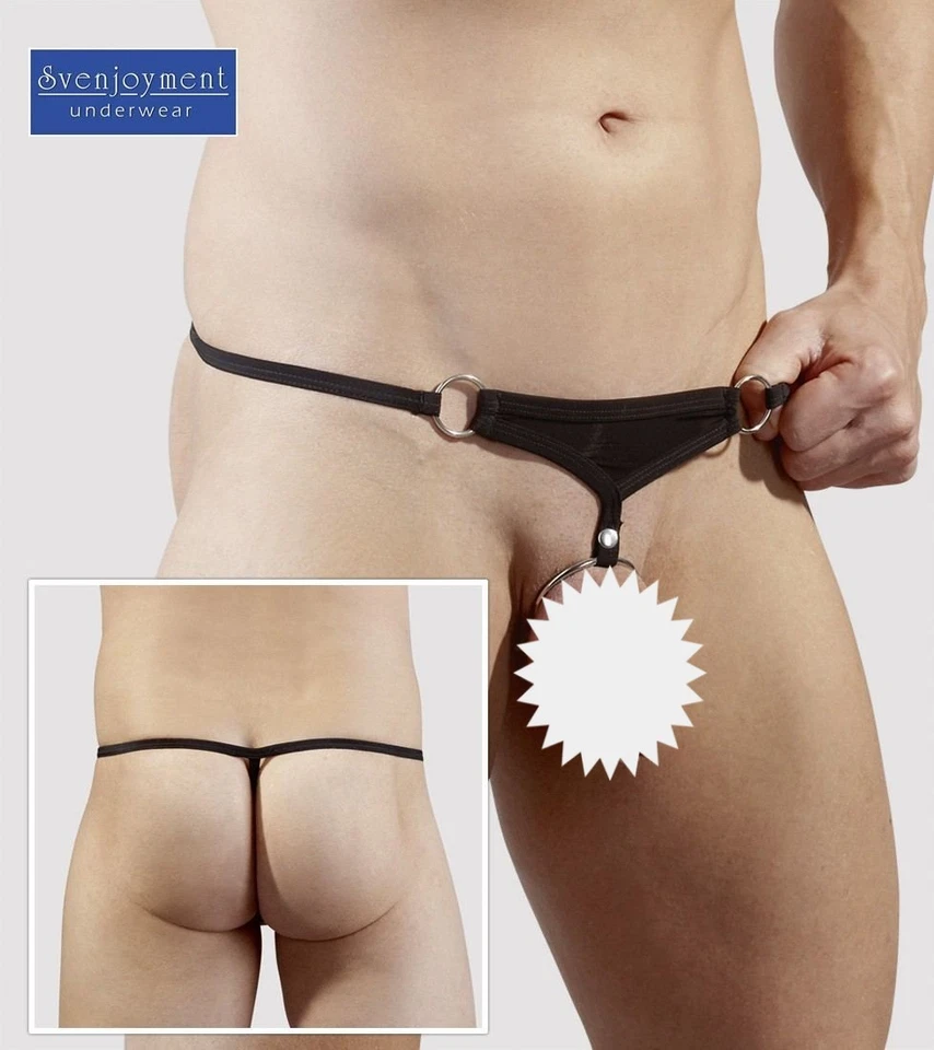 Svenj. Frontoffen Mini G String Mikrofaser NEU SHOWMASTER RING GAY in S M L XL - Bild 1 von 4