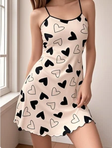 Women Sexy Satin Chemise Lingerie Sleepwear Nightdress Cami Slip Dress Nightgown - Picture 1 of 6