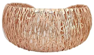 Milor 7 Zoll x 1 Zoll italienisches Rotgold Sterlingsilber Armreif Armband EBS9454/121424 - Bild 1 von 3