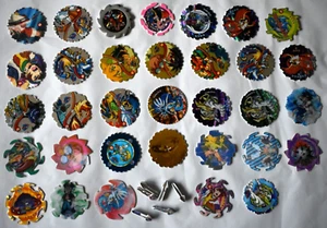 BUNDLE X 33 BEYBLADES DIZK TAZO'S, VINTAGE AUSTRALIAN BLADE BREAKERS VGC LOT - Picture 1 of 1