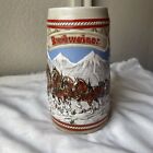 Budweiser Clydesdale Beer Stein 1985 Series “A” Holiday Collectable  for sale