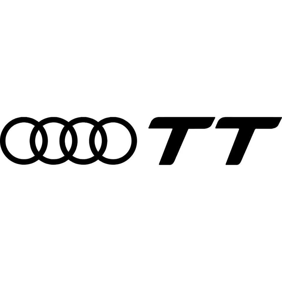 Audi TT Vinyl Decal Car Window Tumbler Laptop Mirror Bike Flask - Image 1 of 1