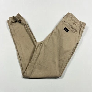 Rusty Brown Tapered Fit Jogger Cuffed Casual Chino Pants Boys 16 Yrs W30" L30" - Picture 1 of 13