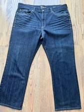 Fidelity Denim 50-11 Classic Straight Jeans Mid-Rise Sabbath Rinse Dark Sz 40x30