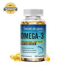 Omega 3 Fish Oil Capsules 1500mg DHA & EPA Vision Health Immune & Joint Support