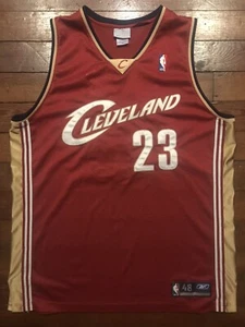 Authentic LeBron James Men's 48 L XL Cleveland Cavaliers Reebok Rookie Jersey - Picture 1 of 12