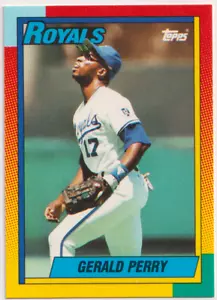 1990 Topps Traded #92T Gerald Perry Kansas City Royals - Picture 1 of 2