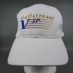 Gulfstream V SP Jet Aircraft White Embroidered Baseball Cap Strapback One Size - Picture 1 of 8