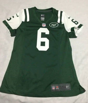 Camiseta deportiva verde Nike NFL sobre el campo de los New York Jets #6 Mark Sanchez juvenil talla pequeña 8 Foto 1 de 4
