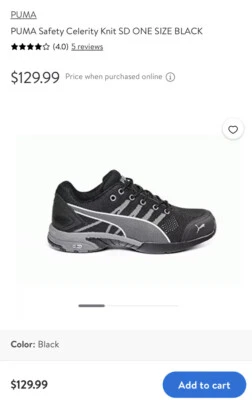 Puma Celerity Knit Black Women’s Low New Size 10 Made In 🇨🇳  - Image 1 of 4