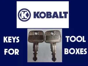 Kobalt 113 SET OF 2 KEYS Better Built Tractor Supply Northern Truck Toolbox - Picture 1 of 1