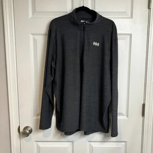 HELLY HANSEN X-Cool 1/4 Zip Pullover Sweatshirt Men's XXL Hiking Active Gray - Picture 1 of 9