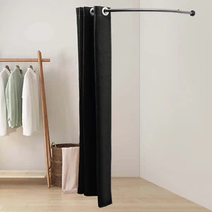 Tenda a forma di U per camerino abbigliamento negozio protezione privacy centro commerciale/boutique - Foto 1 di 11