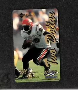 #D /7741 MARSHALL FAULK 1995 Classic Assets Gold PHONE CARD $2 Indianapolis Colt - Picture 1 of 2
