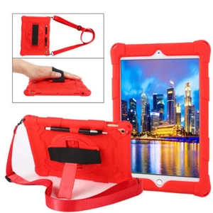 Tablet Case Stand Portable Handle Cover Straps For iPad 5/6/7/8/9th Air Pro Mini - Picture 1 of 93