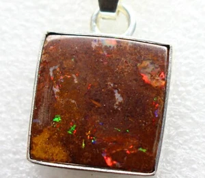 Boulder Opal 21.1 Karat 925er Silberanhänger Unikat - Bild 1 von 11