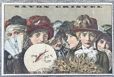Vtg French Victorian Trade Card Savon Cristel Soap Factory G Schrinheim Ballet