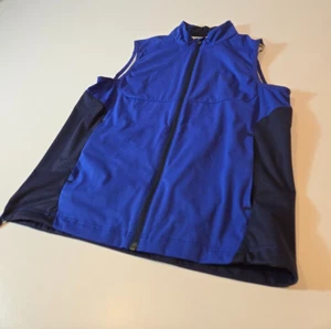 Ralph Lauren RLX Golf Full Zip Vest Men's Small Blue Performance Stretch Outdoor - Picture 1 of 12