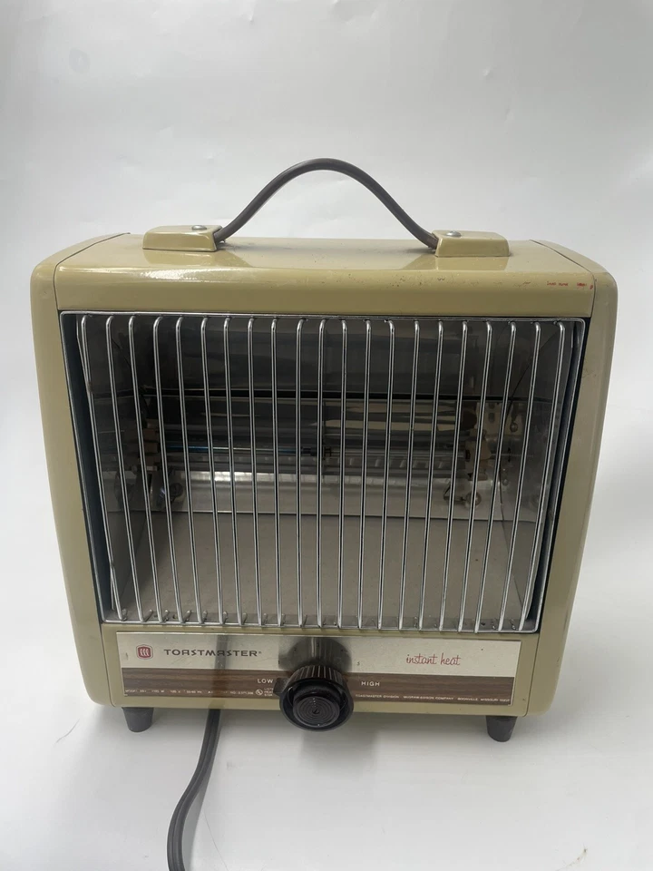 РЕДКИЙ ВИНТАЖНЫЙ РЕТРО ТАМАДА ОБОГРЕВАТЕЛЬ 1320 ВТ МОДЕЛЬ 9b1 12V 50-60 Гц 1960-е годы - Изображение 1 из 4